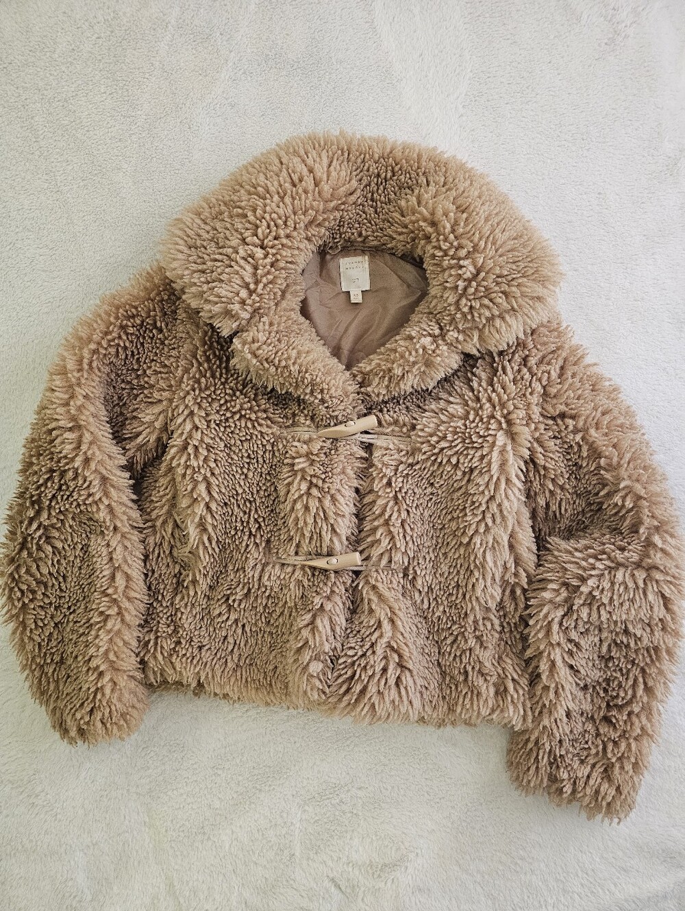 LC Lauren Conrad Plush Teddy Coat, Size XS